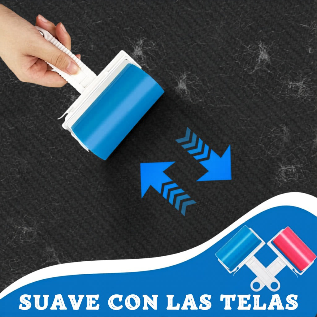 Rodillo adhesivo removedor de pelo portátil