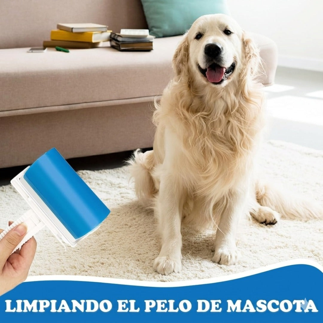 Rodillo adhesivo removedor de pelo portátil