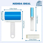 Rodillo adhesivo removedor de pelo portátil